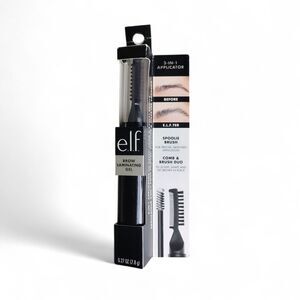 Elf Brow Laminating Gel Clear 3 in 1 Applicator Spoolie Brush Eyebrow Makeup Eye